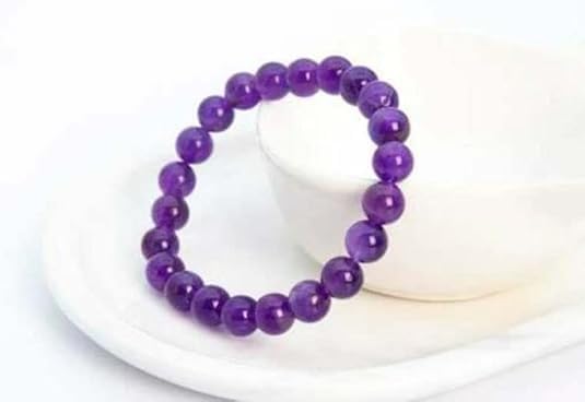 Perles Amethyst Jade polies de qualité supérieure AR Naturel