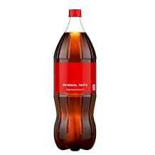Carbonated Cola Flavor Soft Drink, 2 Liter Bottle, Refreshing Fizzy Beverage for Parties & Meals