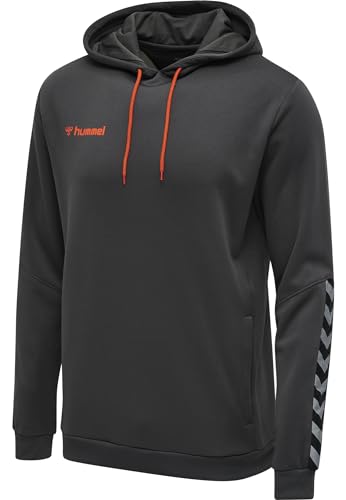 hummel Herren Hoodie Hmlauthentic Poly Hoodie, Asphalt, M, 204930-1525-M