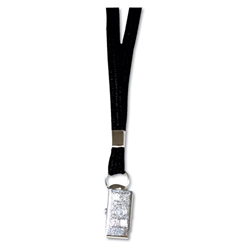 Lanyards Deluxe style clip noir 91 cm pour éviter la perte de badge box de 24