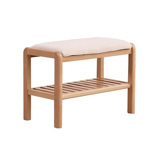 Tabouret à Langer Durable en Bois avec Coussin Confort Haute Densité, 60 cm - 2
