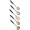 Russell Hobbs RH02170BEU7 Opulence 5 Piece Kitchen Utensil Set, Non-Stick Coating & Soft-Touch Handles, Includes a Slotted Spoon, Solid Spoon, Slotted Spatula, Spaghetti Spoon and Ladle, Black/Gold - Image 7