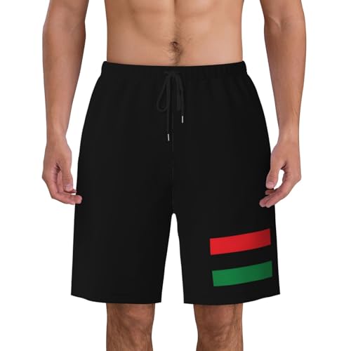 Pan African Flag Mens Swim Trunks Quick Dry Board Shorts 7