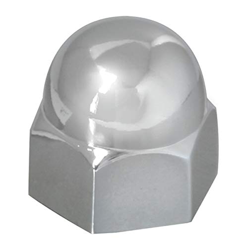 Image of GG Grand General 10150SP 7 /16 X 5 /8 Inches Acorn Chrome Zing Lug Nut Cover, Set of 10