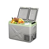 Xiaoyuus 35L Car Refrigerator Dual Door Portable Freezer for Vehicle and Home Large Capacity Mini Fridge