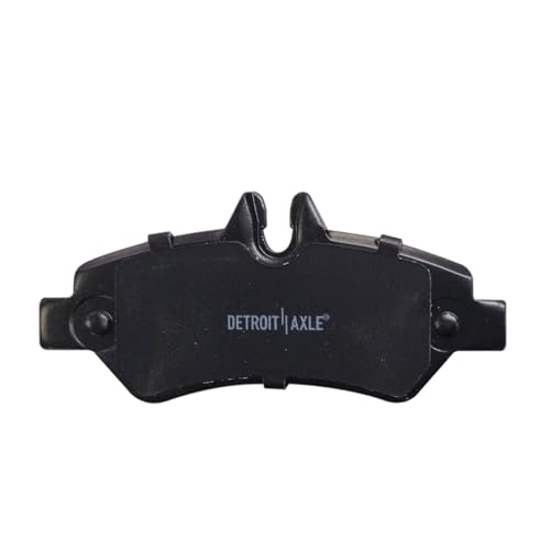 Image of Detroit Axle - Rear 2pc Brake Pads for Dodge Sprinter Freightliner Mercedes-Benz Sprinter 2500 3500, 2 Ceramic Brake Pads w /Hardware Replacement