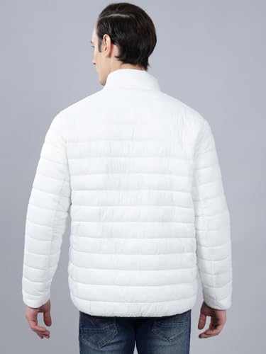 Image of Cantabil Reversible Jacket for Men | Premium Casual Jacket Smart Fit Mock Neck Nylon Fabric Solid Pattern (P MJKT00249)
