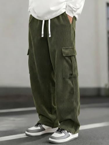 Image of Samfor Pant for Men Casual Feel Cargo Joggers for Men - Loose Fit Utility Pants with 6 Pockets | Durable Outdoor & Hiking Trousers for man