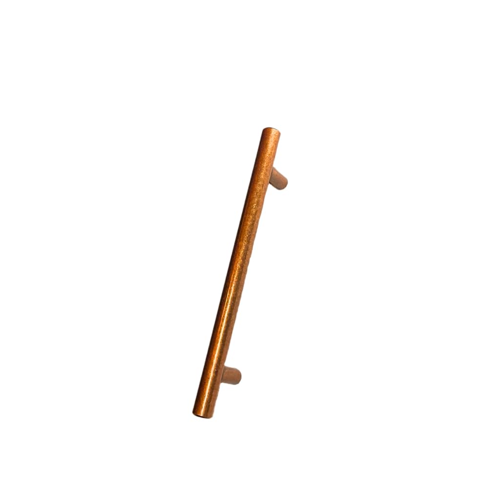 Handle & Home Antique Copper Kitchen Cupboard Handle 128Mm Hole Centre 10 Pack T Bar Cabinet Drawer Pull