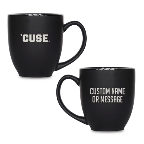 Image of Rico Industries NCAA Primary 15-Oz Personalized Matte Black Bistro Mug - for Hot or Cold Drinks