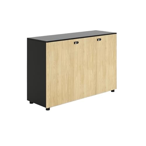 YQINQIN83B Cajonera Oficina Gabinete bajo for Sala de conferencias, despensa, Oficina, archivador con Cerradura Mueble Impresora