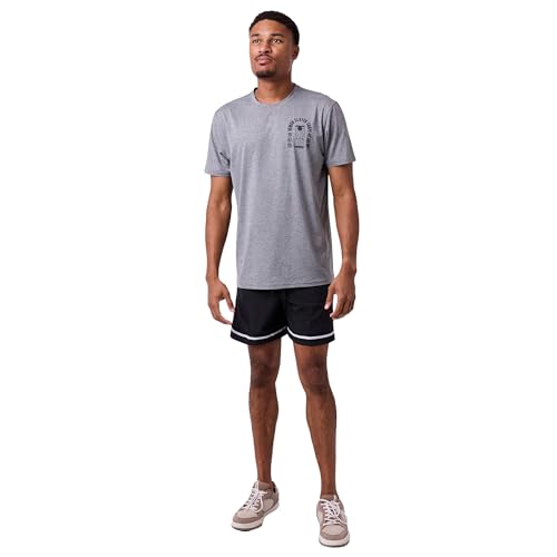 Demon Slayer Tanjiro Earring & Fox Mask Men's Athletic Heather Crew Neck Short Sleeve Performance Tee3