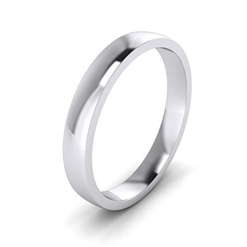 Bague de mariage argent 3mm poli alliance lourde anti déformation