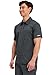 Cherokee Scrubs for Men Polo Nursing Scrub Top with Chest Pocket, Breathable Mesh, Ultra Soft 2-Way Stretch Fabric - WW615, L, Black