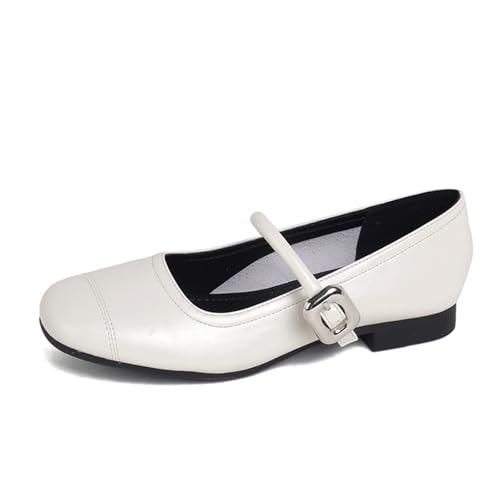 Women's Mary Jane Flats Comfortable Square Toe Ballet Flats Mary Jane Shoes with Strap Casual Dress Flat Shoes for Party Wedding Work Office