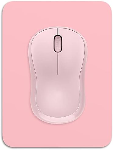 Dapesuom Mouse Pad, Small Mouse Pad 6 x 8 Inch with Non-Slip Rubber Base, Waterproof Mouse Mat, Mini Mouse Pad for Women Kids Men Wireless Mouse Laptops Keyboard Tray Home Office Travel, Pink