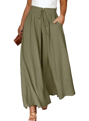 Eytino Womens Plus Size Wide Leg Pants Flowy...