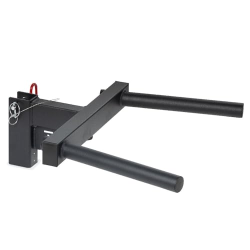Titan Fitness T-3 Series Y-Dip Bar, Rack Mounted Dip Attachment, 500 LB Capacity, Fits 2 x 3 tubular steel