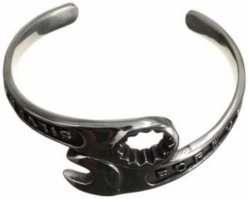Titanium Steel Wrench Spanner Shaped Forever Open Bracelet For Men by Greengroup15 (Ships From USA)