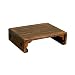 XMCF Physiologischer Toilettenhocker Massivholz-Büroschritthocker, Klavierpedale, multifunktionale Sitzhocker, Toilettenzusammenhänge, in der Heimatstudie WC-Trittbrett Fußstütze (Color : Brown)