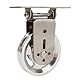 Pwshymi Gym Pulley Wheel Silent-Proof Pulley Wheel, Bidirektionale Drehung, Geeignet für Home Gym und Fitness Pulley System, 360° (Aluminium)