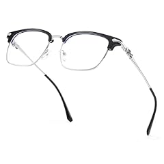 A02 Silver Black Frame/ Clear Lens