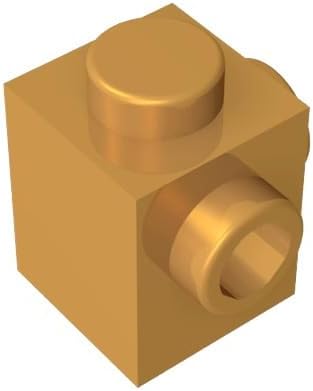 Gobricks GDS-1046 Brick Special 1x1 with Studs on 2 Adjacent Sides 50PCS Compatible with Lego 26604 6175968 6187572 MOC Components for Major Brick Brands Color:Blue 23