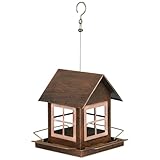 Mangeoires à oiseaux – Station d'alimentation pour oiseaux sauvages de grande capacité, parfaite pour calopsittes, pinsons, inséparables, perruches et canaris, idéale pour le jardin, la terrasse et