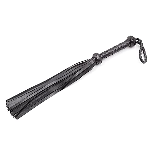 Venesun Bondage Spanking Flogger, 18.9Inch Faux Leather Whips For Adult Bdsm Play, Black #TOP6