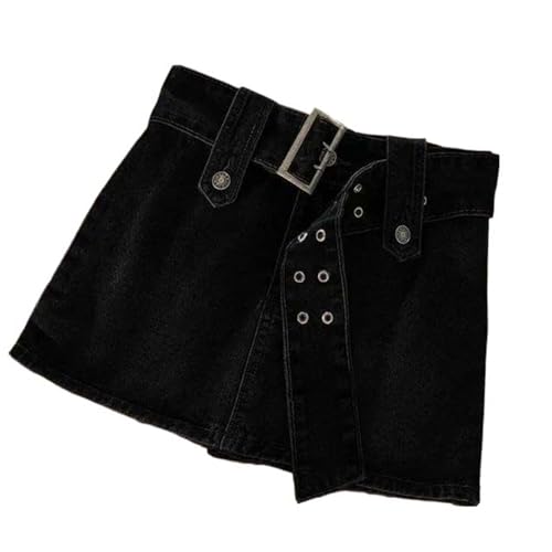 Jupe en jean d'été style bal coréen avec ceinture pour terrasses et sorties
