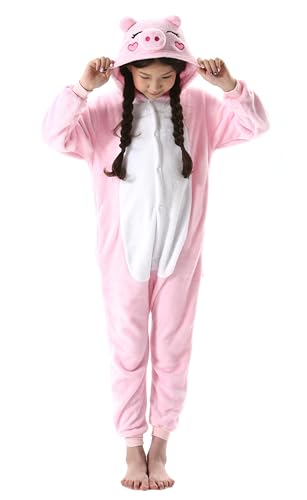 Magicmode - Magicmode Kids Pig Onesie Pajamas Soft Flannel Halloween Cosplay Costumes for Boys Girls (50% Off Amazon Deal)