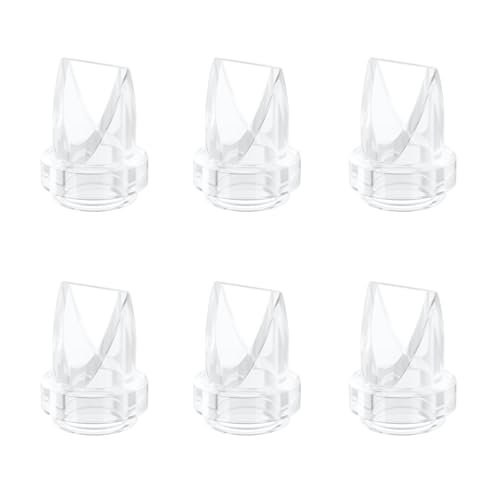 Image of 6pcs Duckbill Valves Compatible with eufy S1 Pro/S1/E10/E20 Wearable Breast Pump, Replace for eufy Pump Original Parts Duckbill Valve, Leak-Proof and Dust-Proof Breast Pump Replacement Parts