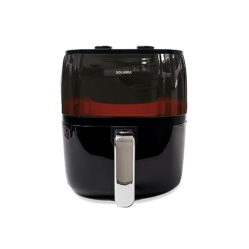 Freidora de Aire Mecánica sin Aceite, Negra, 6L, 1400W, Certificado CE y RoHS