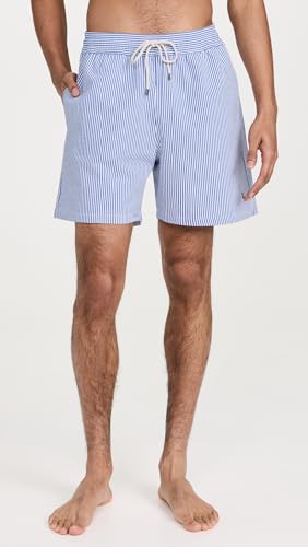 POLO RALPH LAUREN Men's Traveler Seersucker Swim Trunks 6"2