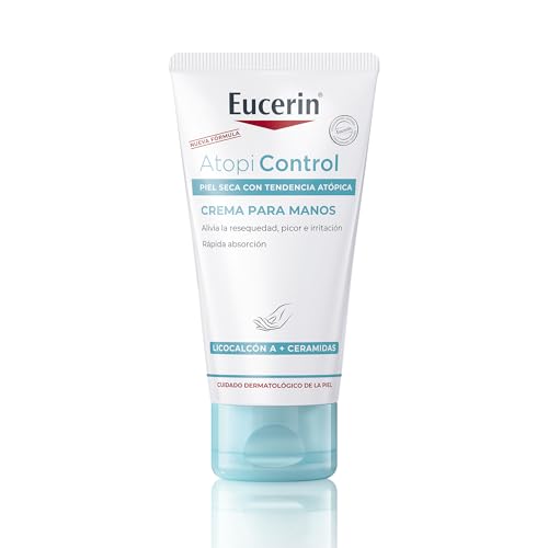Alivia el picor y la sequedad de tus manos con AtopiControl. Repara la barrera cutánea con ceramidas y avena. Textura ligera y sin perfume para una hidratación profunda y duradera. Ideal para pieles sensibles.