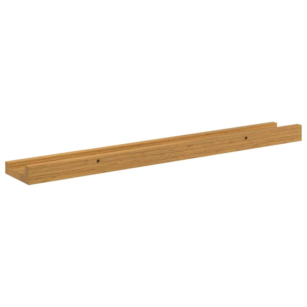 Regał ścienny z regałem, zestaw 4 sztuk, beżowy, 60 x 9 x 3 cm, materiał drewnopochodny, pływające regały ścienne, uniwersalne półki do salonu, sypialni, biura, trwałe