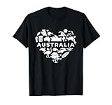 Australia Heart Land Down Under Kangaroo Design