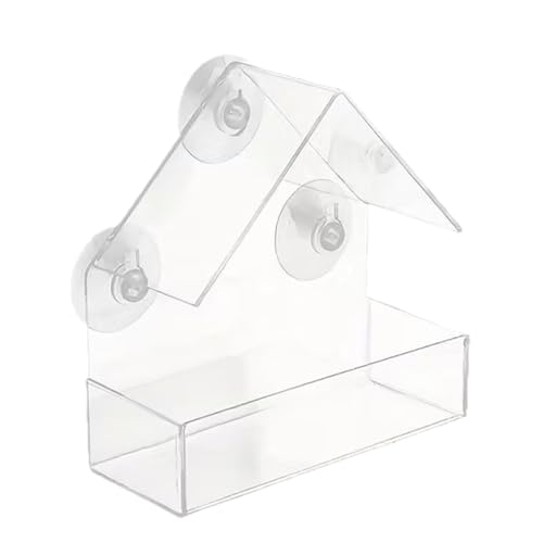 Window Bird Feeder - Large Capacity Bird Feeders with Window Installation | Ideal for Outdoor Use in Garden Balcony and
