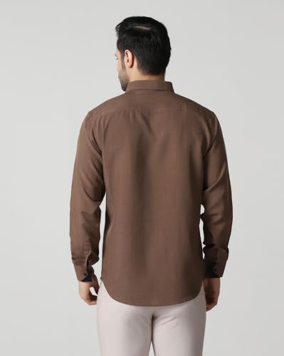 Image of TAGDO Men's Full Sleeve Shirt | Pocket Design and Spread Collar Shirt for Man (2054)