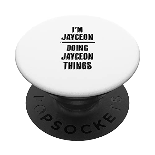 I'm JAYCEON Doing JAYCEON Things | Funny Cute - Name PopSockets Swappable PopGrip
