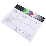 NUOBESTY Clapboard Réalisateur Acrylique pour Film et Photographie Accessoire Studio Poly...