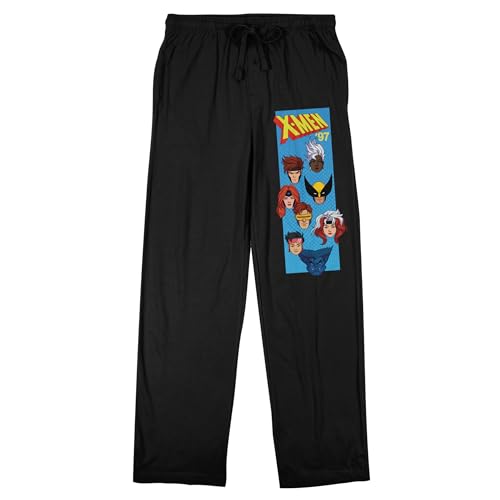 Bioworld X-Men (1997) Characters Men's Black Sleep Pants