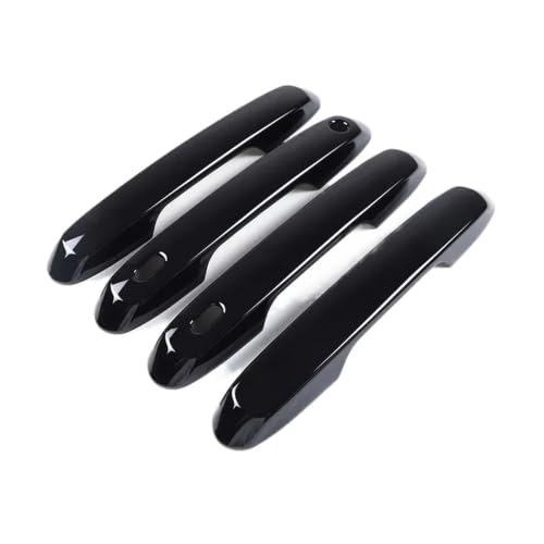 Cubierta de manija exterior para Toyota Land Cruiser Prado 2024+ en ABS negro, 4 piezas