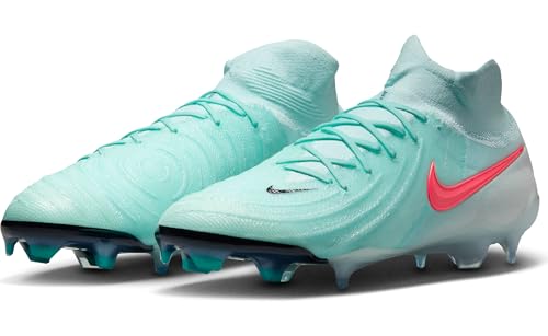 Nike Phantom Luna 2 Elite FG High-Top Soccer Cleats (FJ2572-300, Mint/Off Noir/Atomic Red)2