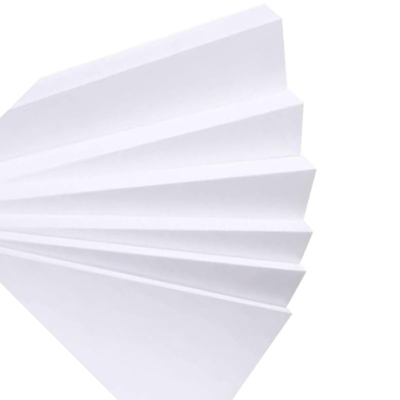 5 Pcs 5Mm White PVC Foam Sheets - Lightweight Rigid Foam for Crafts, DIY Projects, and Art Displays(0.5x20x30cm)