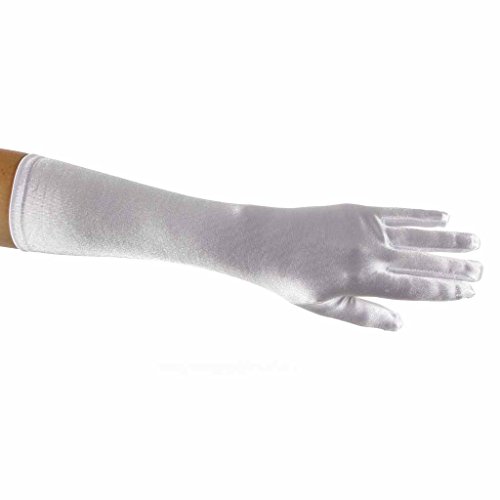 Greatlookz Showstopper Shiny Satin Elbow Length Gloves for Girls