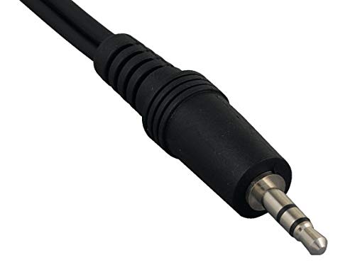 Cable audio 3.5mm estéreo macho a macho 1 pie miniatura 2
