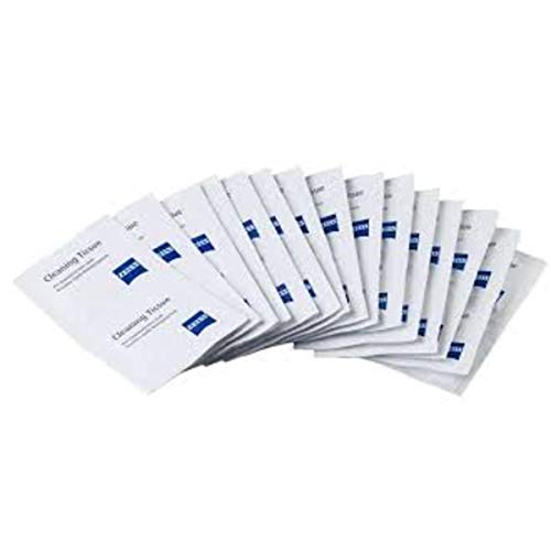 ZEISS Pre-moistened Set of 20 Cleaning Cloths - Suitable for Camera Lenses, Binoculars, Filters, Optical Lenses, LCD Screens, Laptop and Smartphone