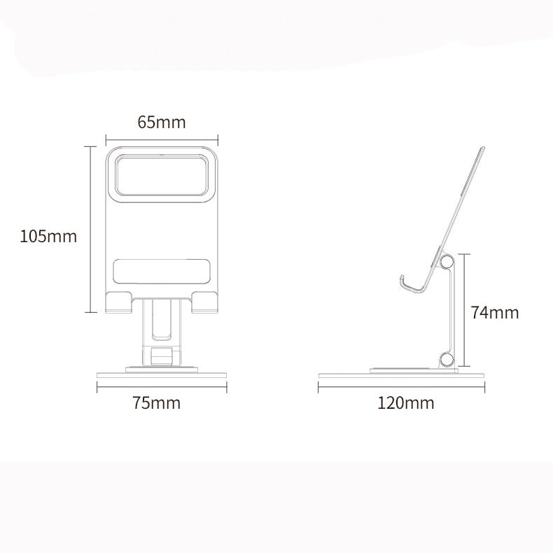 Soporte para tableta ergonómico contra dolor de cuello de aluminio 6