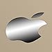 Chrome Silver Mirror Finish Logo Color Changer Decal - Translucent Vinyl Decal Sticker for All Macbook Models